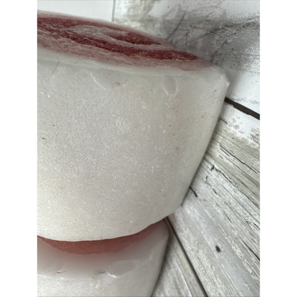 2Threshold Candle Figural Christmas Peppermint Candy Rolls Winter Glitter Dusted - Picture 5 of 12